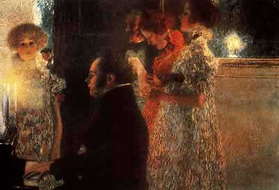 Schubert at the Piano Gustav Klimt