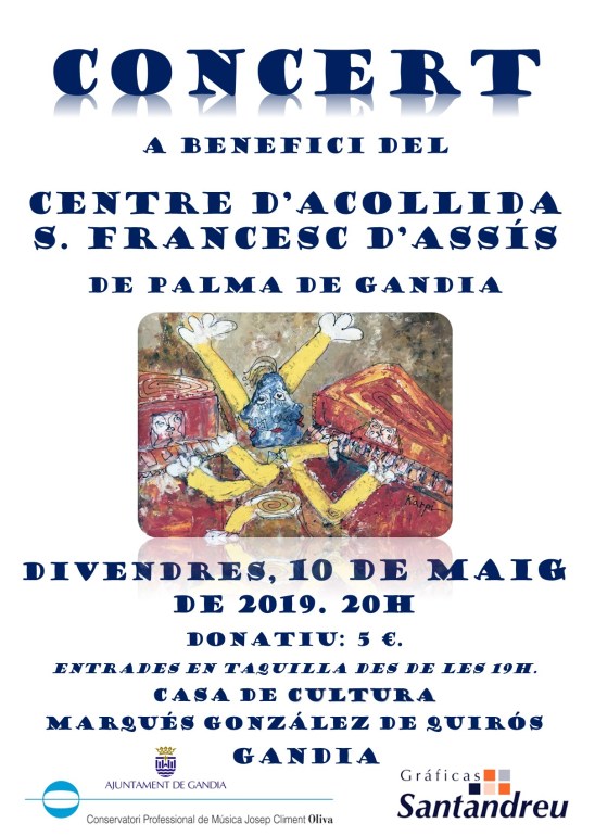 Cartel concierto benéfico mayo 2019